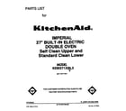 KitchenAid KEBI271XBL3 front cover diagram