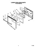 Lower oven door