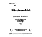 KitchenAid KECT025YWH0 cover page diagram