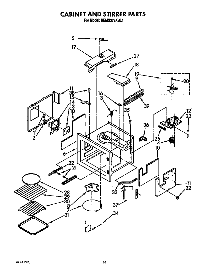 Cabinet and stirrer