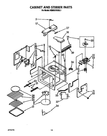 Cabinet and stirrer
