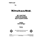 KitchenAid KEDS100WWH2 front cover diagram