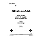 KitchenAid KEDS100WWH1 front cover diagram
