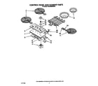 KitchenAid KECG260SWH3 control panel and element parts diagram