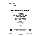 KitchenAid KEBS277XWH2 front cover diagram