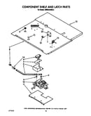 Component shelf and latch