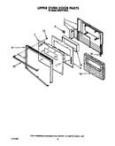 Upper oven door