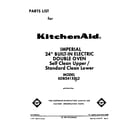 KitchenAid KEBI241XBL2 front cover diagram