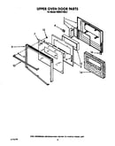 Upper oven door