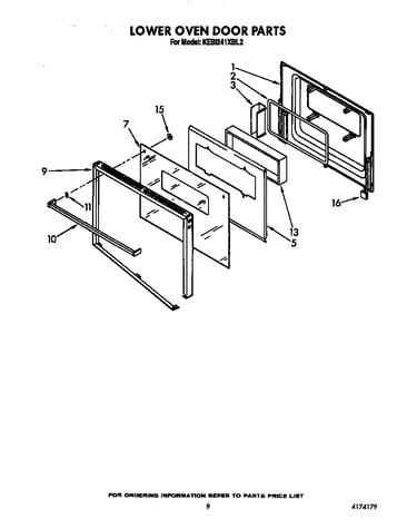 Lower oven door