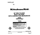KitchenAid KEMS306XWH0 front cover diagram
