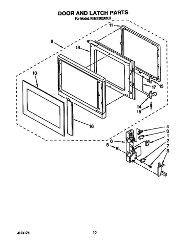 Door and latch