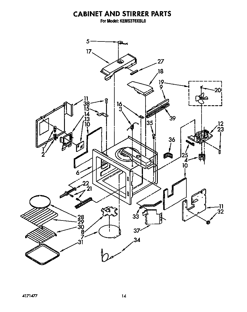 Cabinet and stirrer