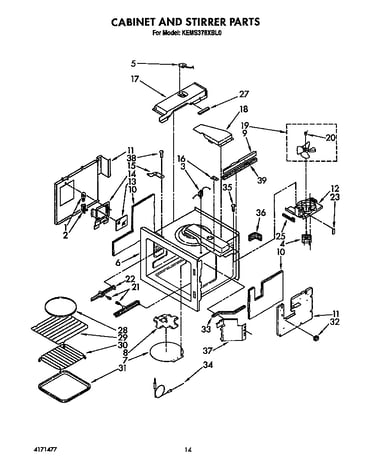 Cabinet and stirrer
