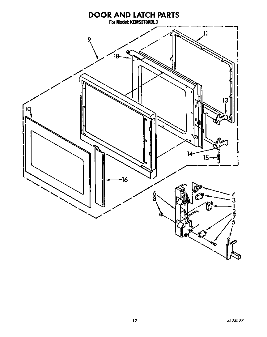 Door and latch