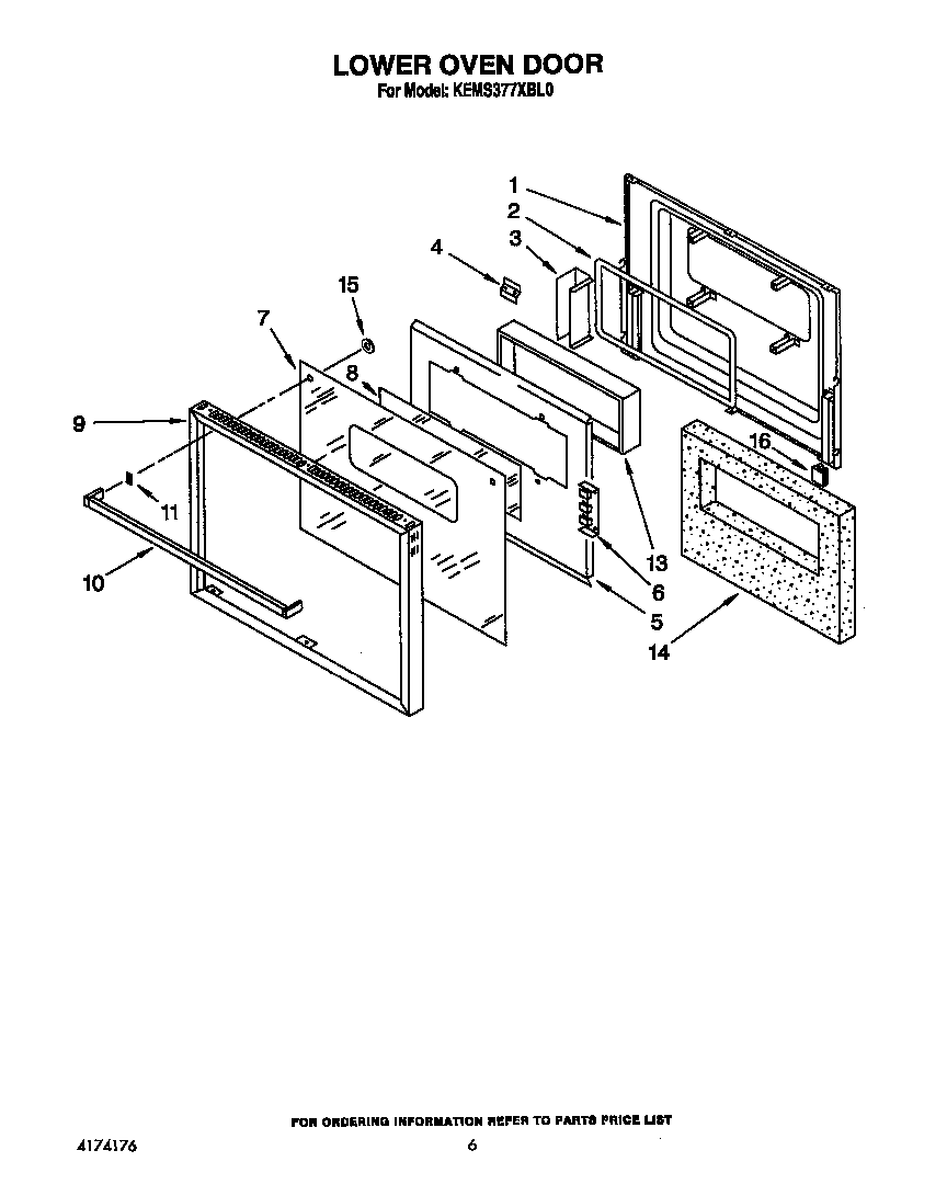 LOWER OVEN DOOR