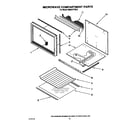 KitchenAid KEMS377XWH0 microwave compartment diagram