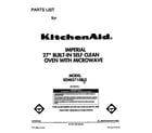 KitchenAid KEMI371XBL0 front cover diagram