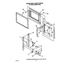 KitchenAid KEMI371XBL0 door and latch diagram