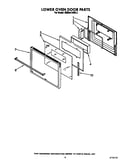 Lower oven door
