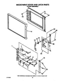 Microwave door and latch