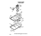 KitchenAid KEDS100WWH0 cooktop diagram