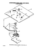 Component shelf and latch