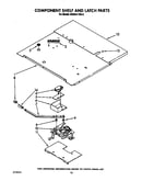 Component shelf and latch