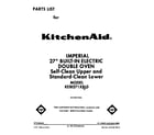 KitchenAid KEBI271XBL0 front cover diagram