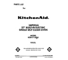 KitchenAid KEBI171XWH0 front cover diagram