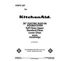 KitchenAid KEBI200WBL0 front cover diagram