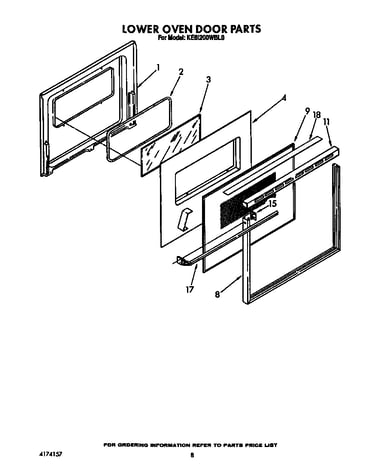 Lower oven door