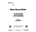 KitchenAid KEMI300VBL5 front cover diagram