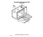 KitchenAid KEMI300VBL5 microwave cabinet and shelf diagram