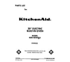 KitchenAid KEBI100WWH0 front cover diagram