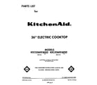 KitchenAid KECX260SWH2 cover sheet diagram