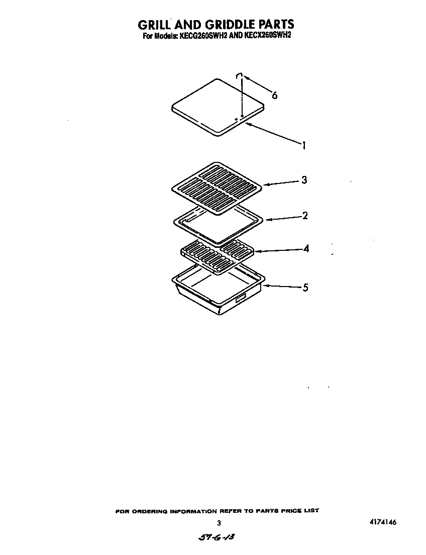 GRILL AND GRIDDLE PARTS