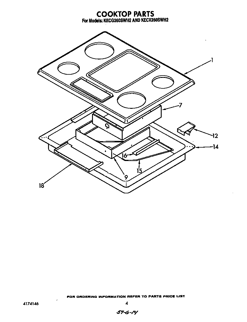 Cooktop parts
