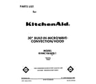 KitchenAid KHMC106WWH1 front cover diagram