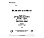 KitchenAid KEBS277WWH3 front cover diagram