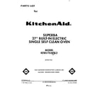 KitchenAid KEBS176WBL3 front cover diagram