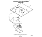 KitchenAid KEBS176WBL3 component shelf and latch diagram