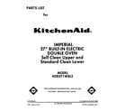 KitchenAid KEBI271WBL3 front cover diagram