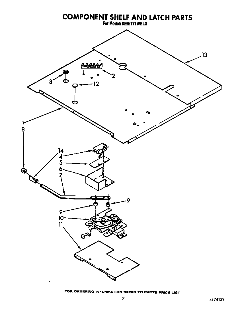 COMPONENT SHELF AND LATCH