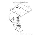 KitchenAid KEBI141WBL3 component shelf and latch diagram