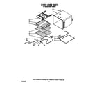 KitchenAid KEBS176WBL2 oven liner diagram
