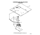 KitchenAid KEBI141WBL2 component shelf and latch diagram