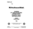 KitchenAid KEBS277WWH2 front cover diagram