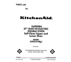 KitchenAid KEBS276WBL2 front cover diagram
