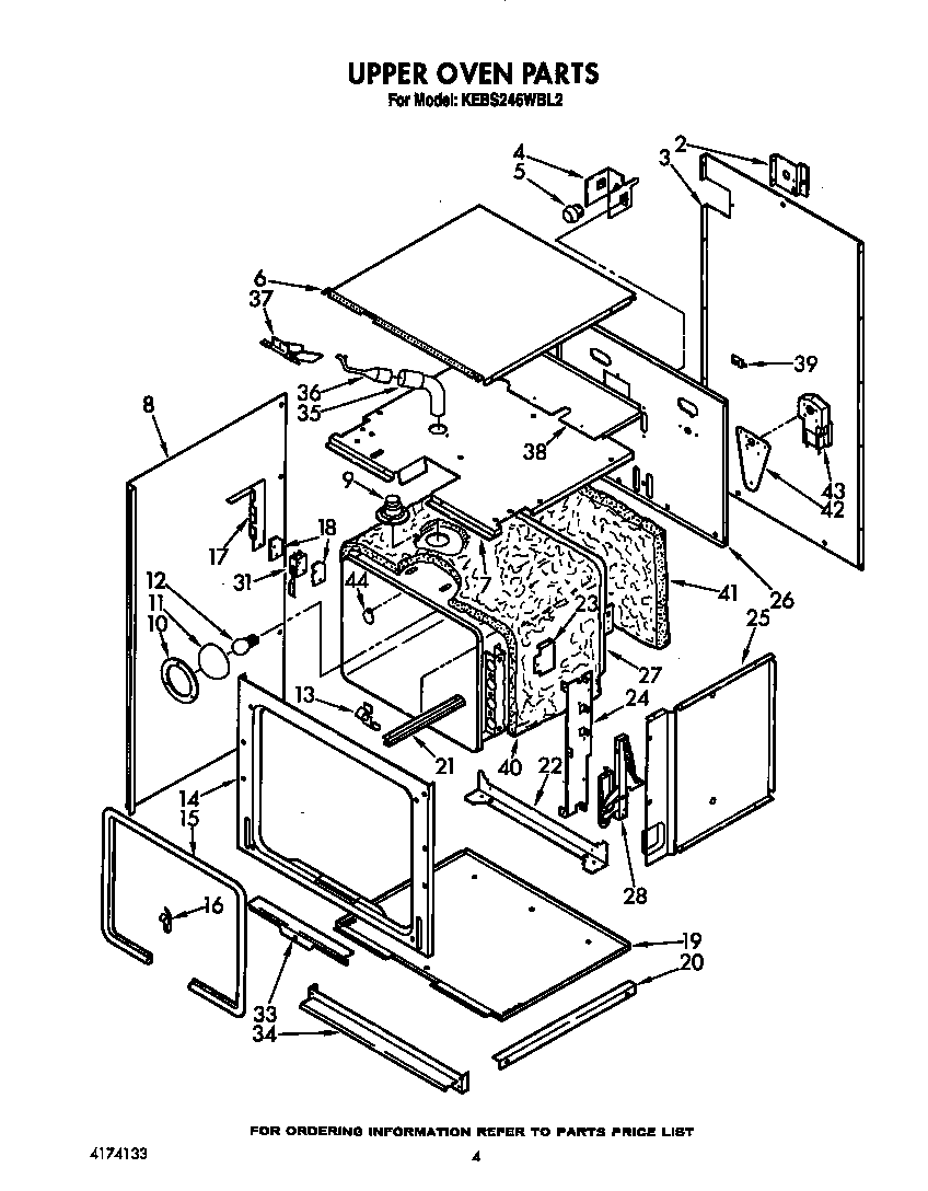 Upper oven